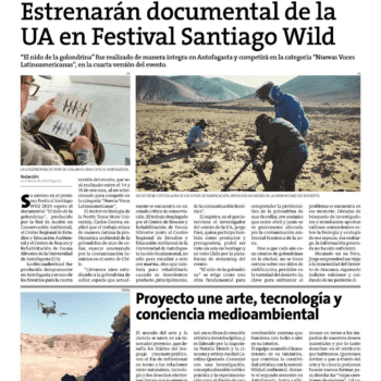 Estrenarán documental de la UA en Festival Santiago Wild
