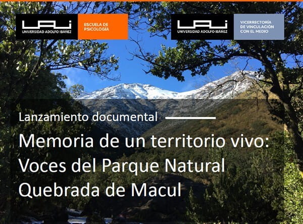 Memoria de un territorio vivo: voces del Parque Natural Quebrada de Macul-UAI1