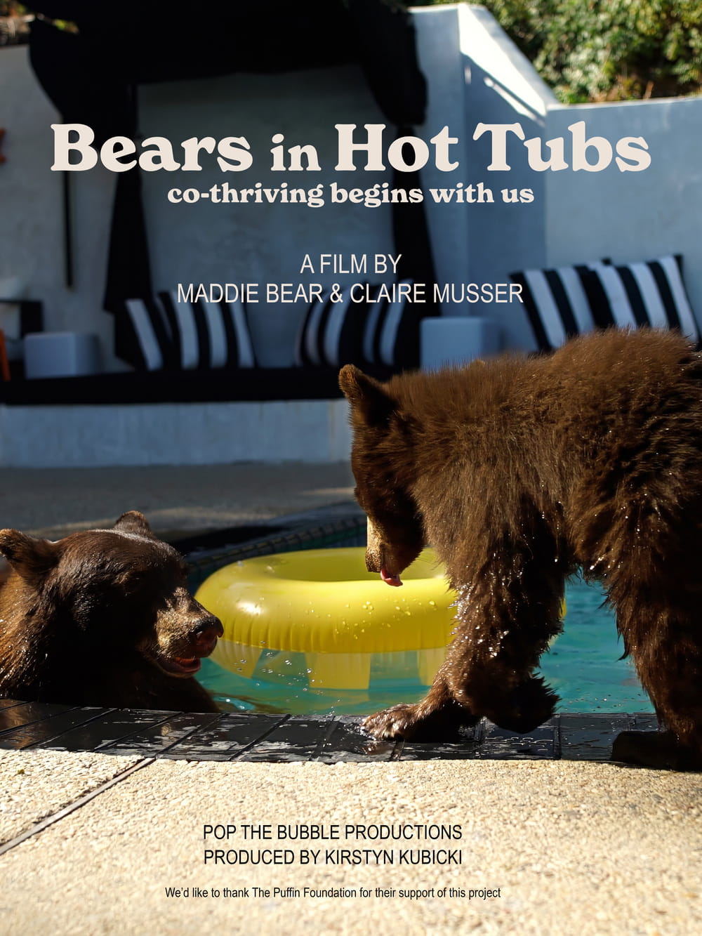 Bears in hot tubs